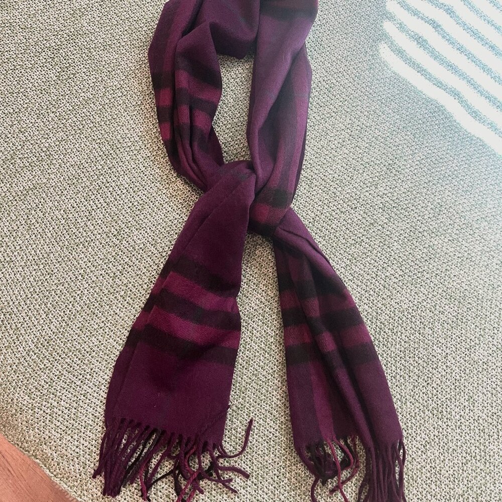 Burberry Cashmere Check Scarf
